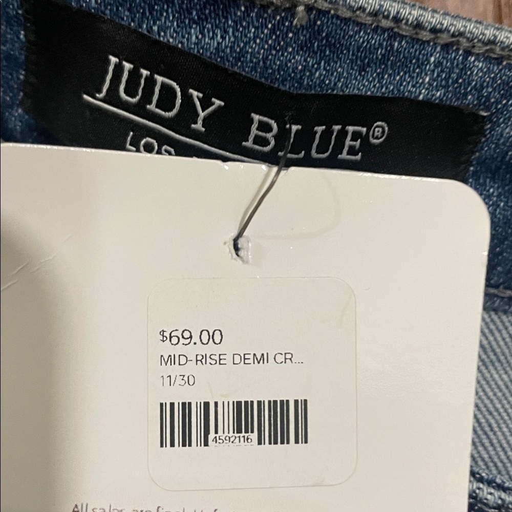 Judy Blue mid rise demi cropped bootcut NWT size 11/30 - Picture 5 of 5
